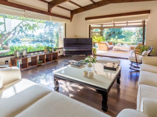 Living room and terrace