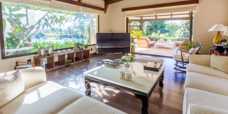 Living room and terrace